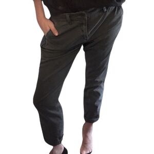 J. Crew Charcoal Grey Straight Leg Ankle Cropped Chino Pants size 4